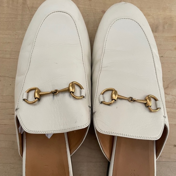 Gucci Horsebit Ivory Color Leather Mule/Slide.Sz 40.5 but fits like sz 39.5-40. - Picture 1 of 4